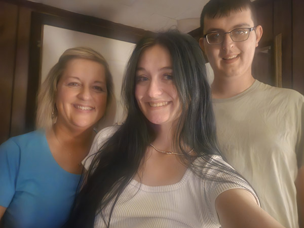 Kelly Hughes and family.